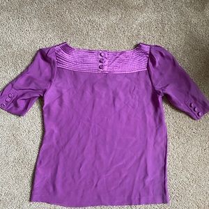 Banana republic silk small purple blouse